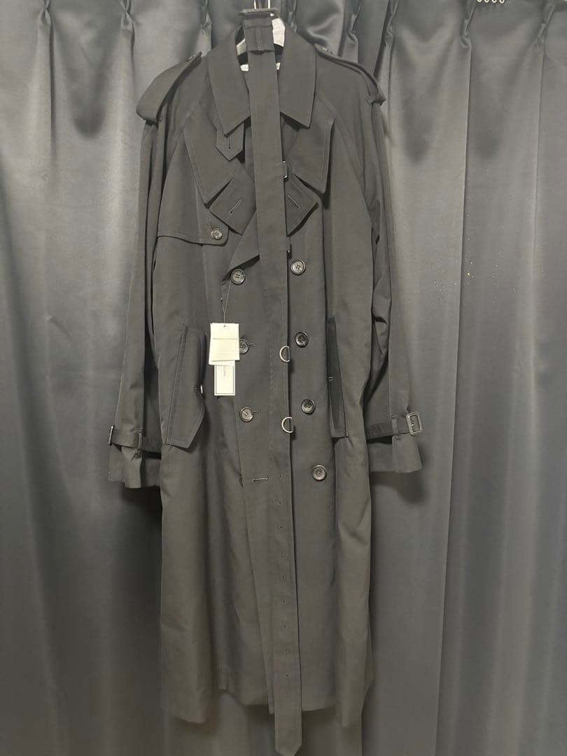 【定価330,000円】ジョンローレンスサリバン•ステンカラーコート　サイズ46 JOHN LAWRENCE SULLIVAN（ジョンローレンスサリバン）の「CHECKED