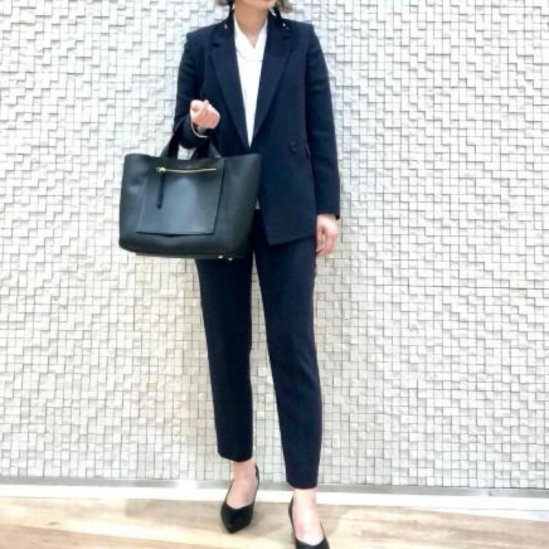 PLST　トリアセブレンドダブルジャケット　テーパードパンツ　ネイビー 2024年モデル トリアセブレンドダブルジャケット、2024年モデル トリア