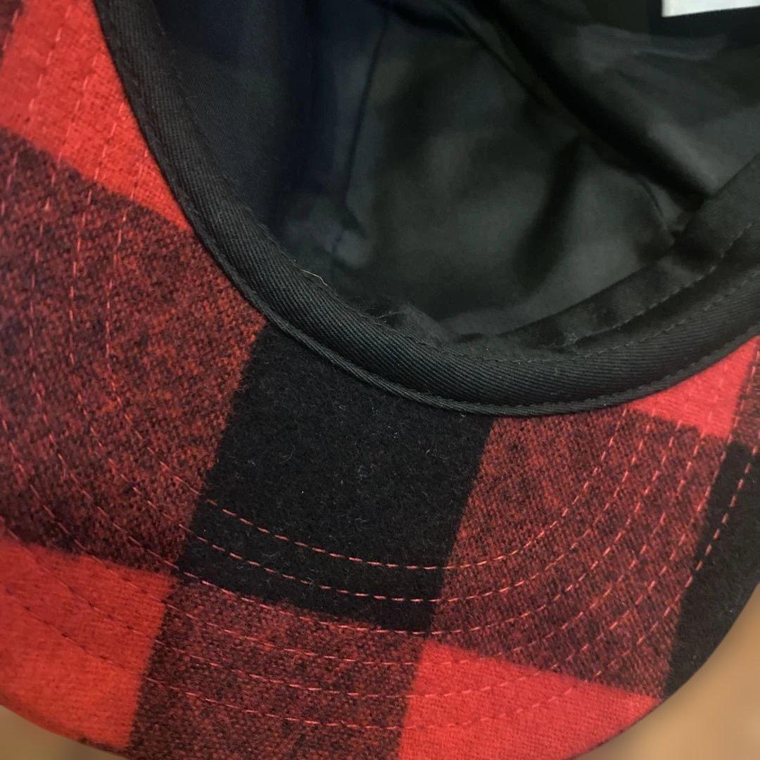 ch!iii 赤と黒のチェック ベースボールキャップ ch!iiibag