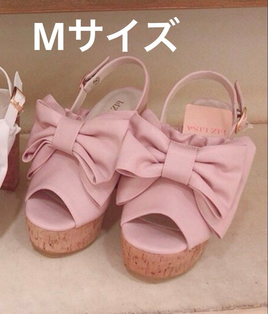 LIZ LISA 2WAYリボンサンダル 厚底 ピンク M フリルリボンサンダル ｜ LIZ LISA（リズリサ）公式通販 ｜ Tokyo