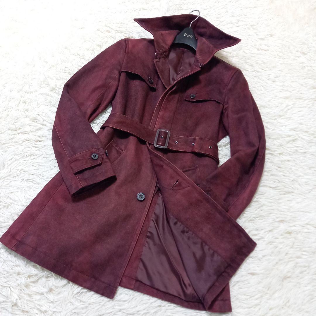 ●良品●　トルネードマート　マイクロスウェード　ベルト　トレンチ　コート　Y2K ○良品○ トルネードマート マイクロスウェード ベルト トレンチ