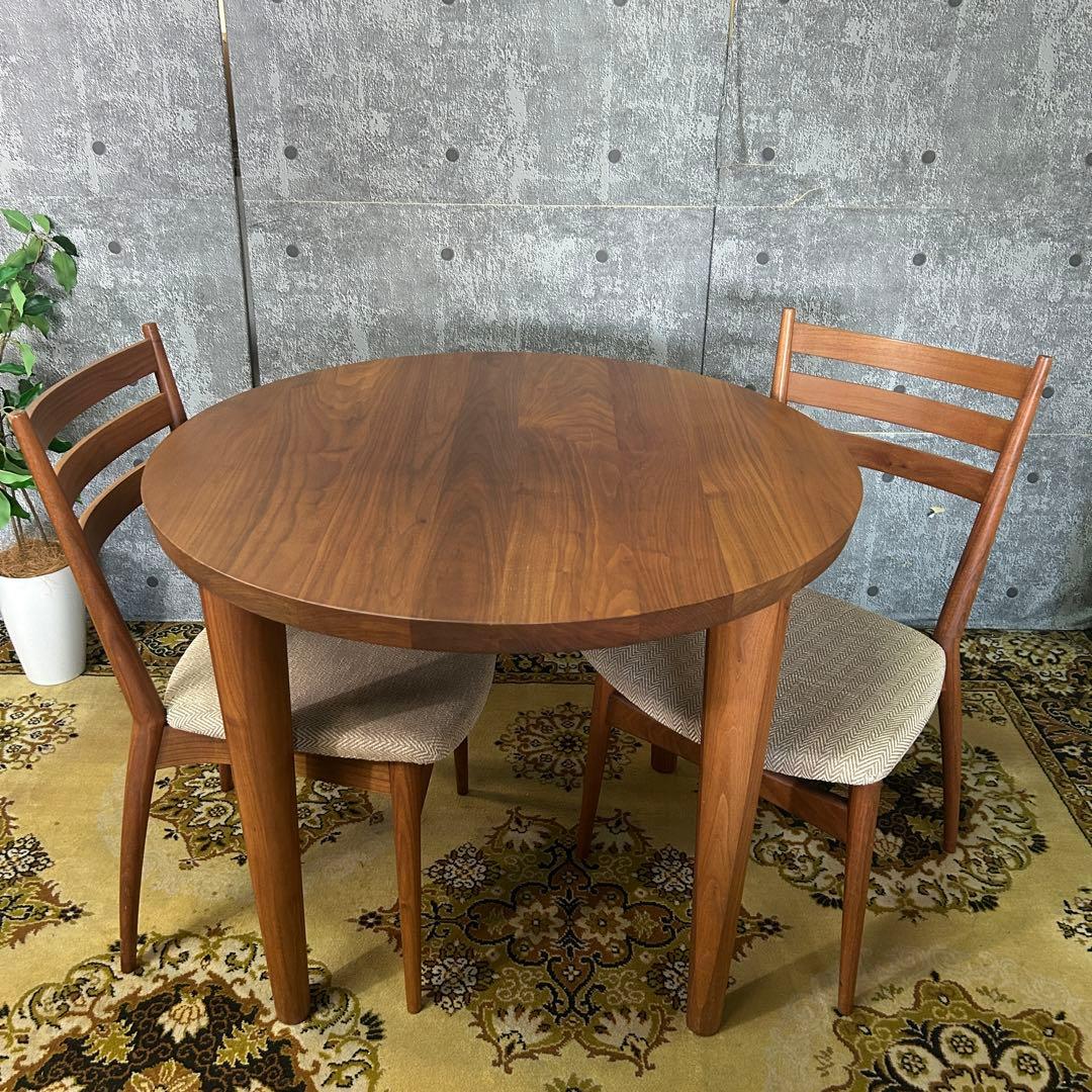 もりたん꧁日進木工 NISSIN꧂ダイニングテーブル＆チェア2脚セット 飛騨家具 nissin 日進木工 White Wood ホワイトウッド ダイニング