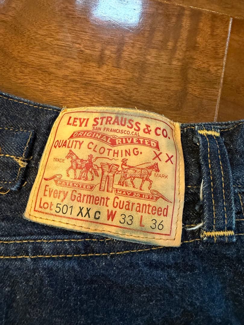 Levi's 501XX C W33 赤耳 BigE 日本復刻 セルビッジ - メルカリ