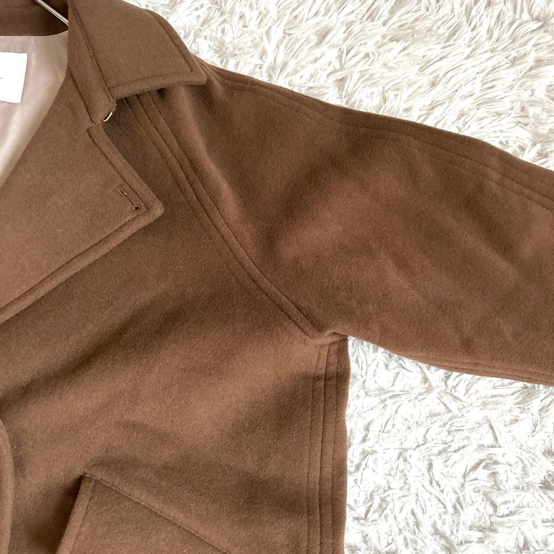 美品⁂シップスエニィ⁂ バルマカーン コクーン コート ブラウン ロング