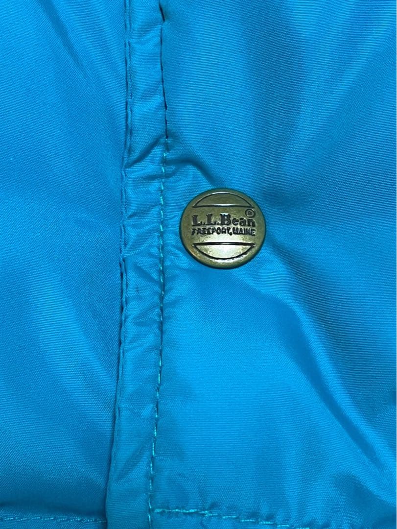 80s usa製 llbean グースダウンベスト ターコイズブルー 美品 - メルカリ