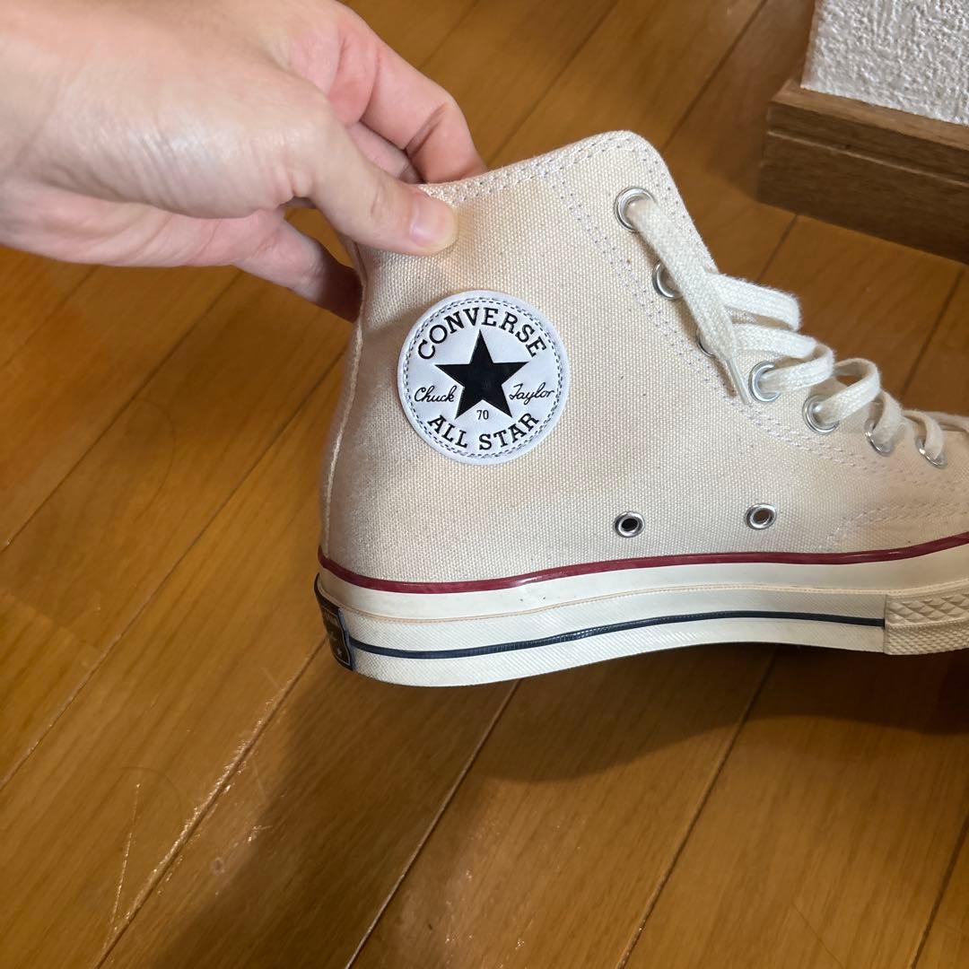 CONVERSE CT70 ハイカット 25.5cm チャックテイラー 生成り