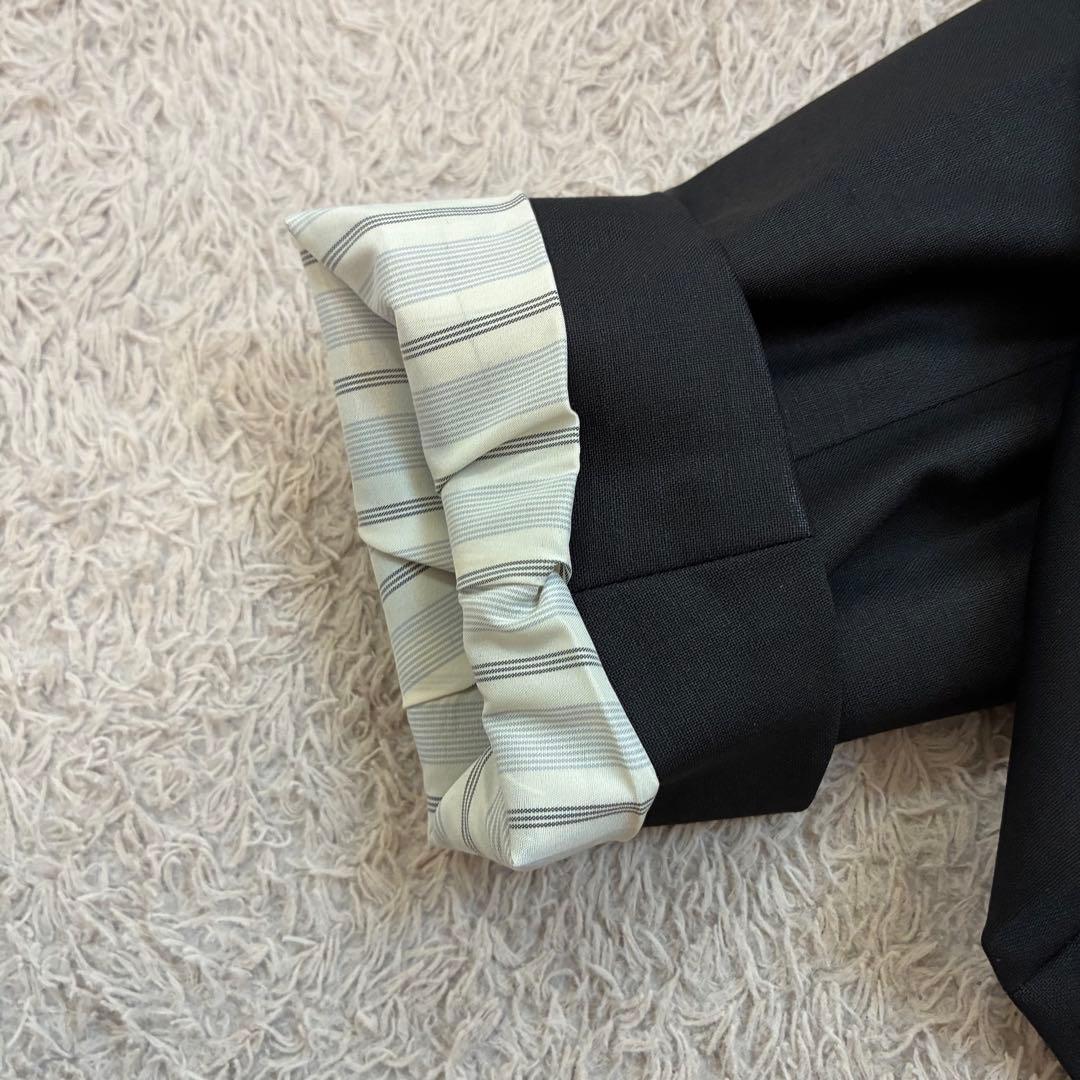 マニャ様お取引中executive パンツスーツ ノーカラー 黒 S セット