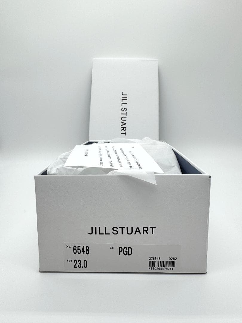 新品 ジルスチュアート リボン スクエアトゥ パンプス ゴールド 23.0cm