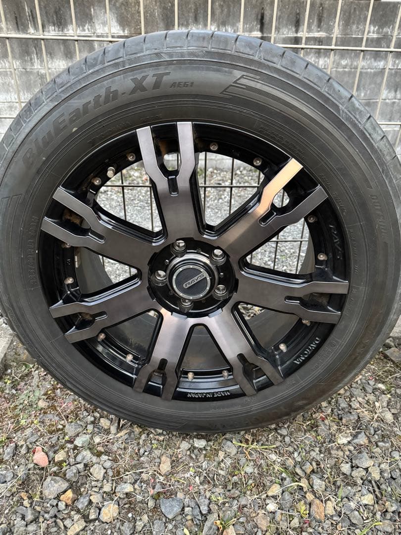 [2月上旬までに直接引き取り限定]RAYS DAYTONA 18インチ 4本 RAYS RAYS TEAM DAYTONA FDX F6 18x8.0J 6/139.7 +20 B8 ブラック