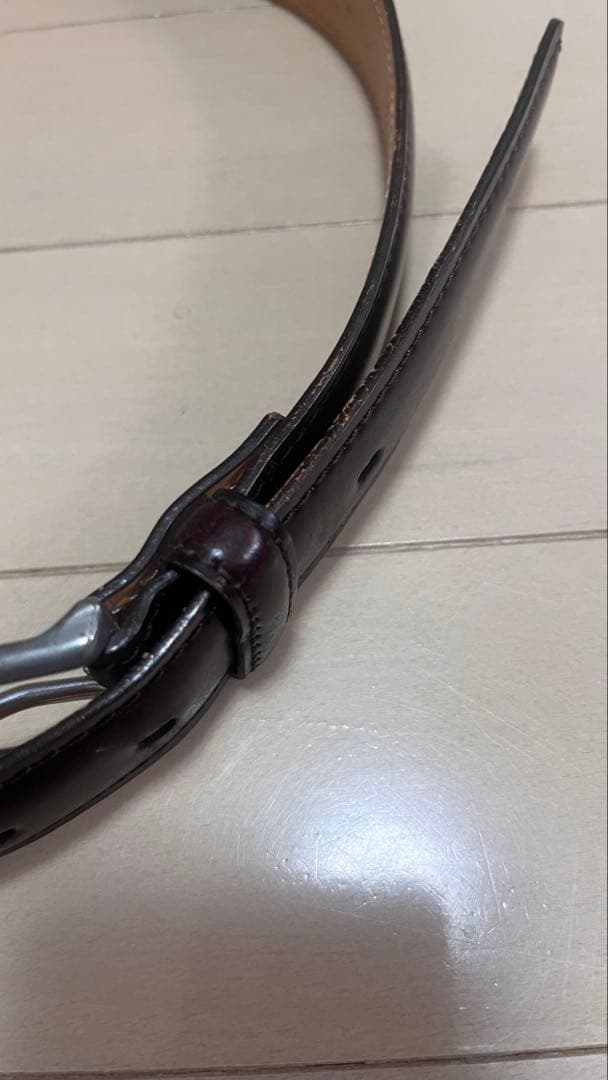 コードバン ベルト バーガンディ SHIPS - メルカリ