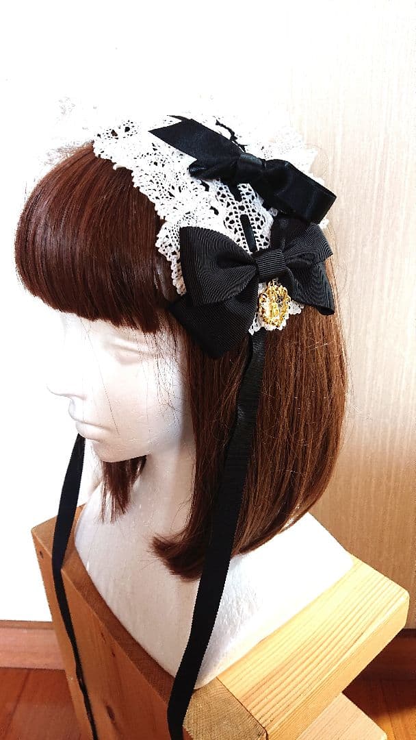 Baby /プリンセスドロップヘッドドレス(黒白) - メルカリ