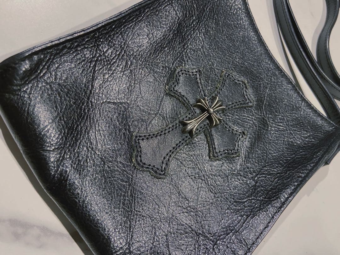 クロムハーツ　バッグ CHROME HEARTS クロムハーツ オールレザー TLTRY DFFL LTHR 3CEME