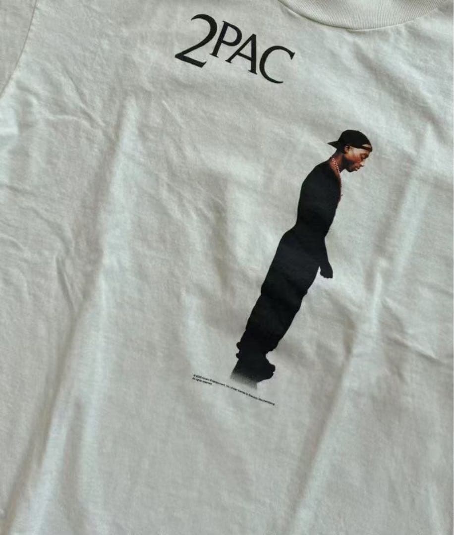 《新品・未使用》2PAC ヴィンテージダメージ 半袖Tシャツ
