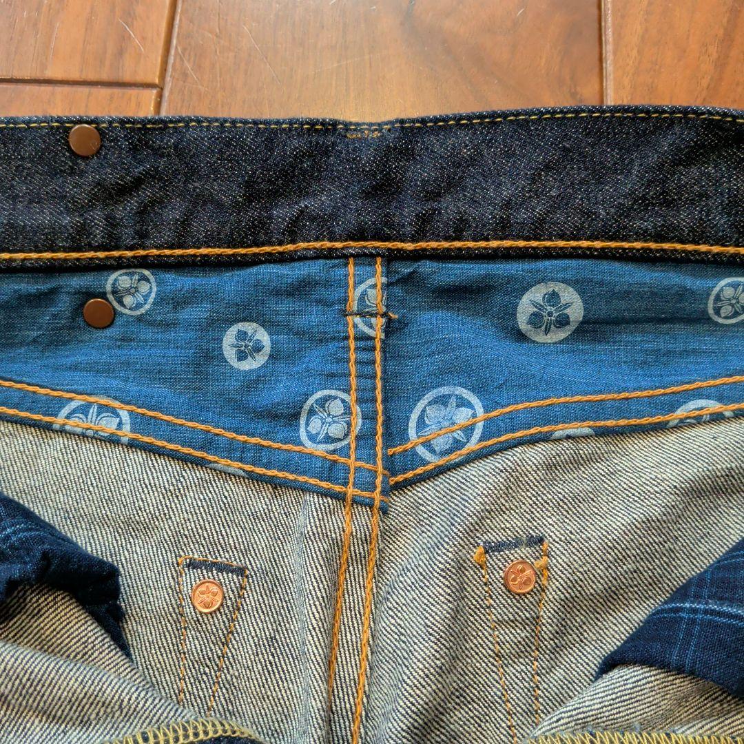 未使用級】桃太郎ジーンズ 銅丹レーベル クラッシックストレート