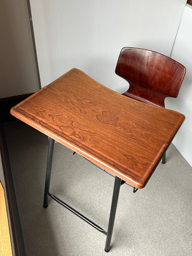 ドイツ ヴィンテージ FLOTOTTOフロトット デスク&チェア 学校 机 椅子