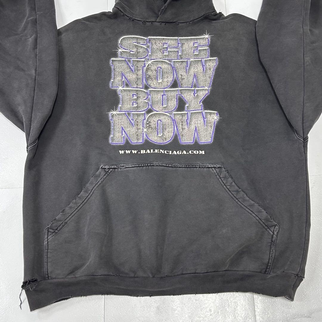 平本蓮着用】バレンシアガ ダメージ加工 パーカー ユニセックス - メルカリ