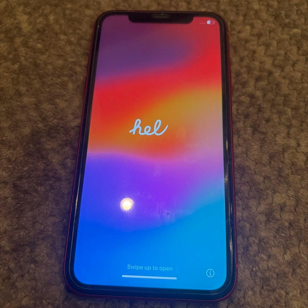 iPhone 11 レッド　本体のみ 動作確認済み 初期化済 Apple iPhone 11 PRODUCT(RED) 本体レッド - メルカリ