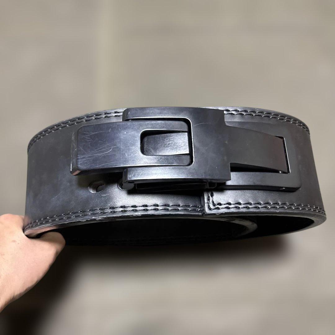 レバーアクションベルト 可変式パワーベルト オールブラック 13mm M