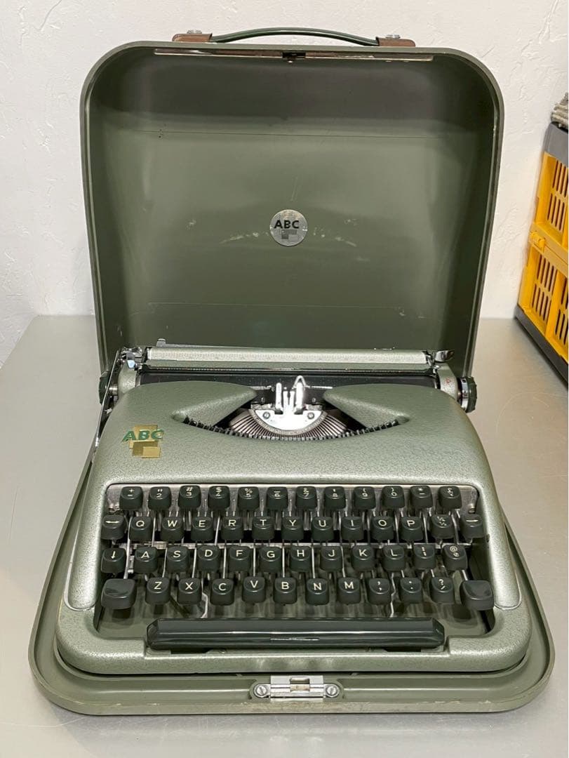 【希少】西ドイツ製 ヴィンテージ タイプライター ABC アンティーク ABC 希少】西ドイツ製 ヴィンテージ タイプライター ABC アンティーク ABC