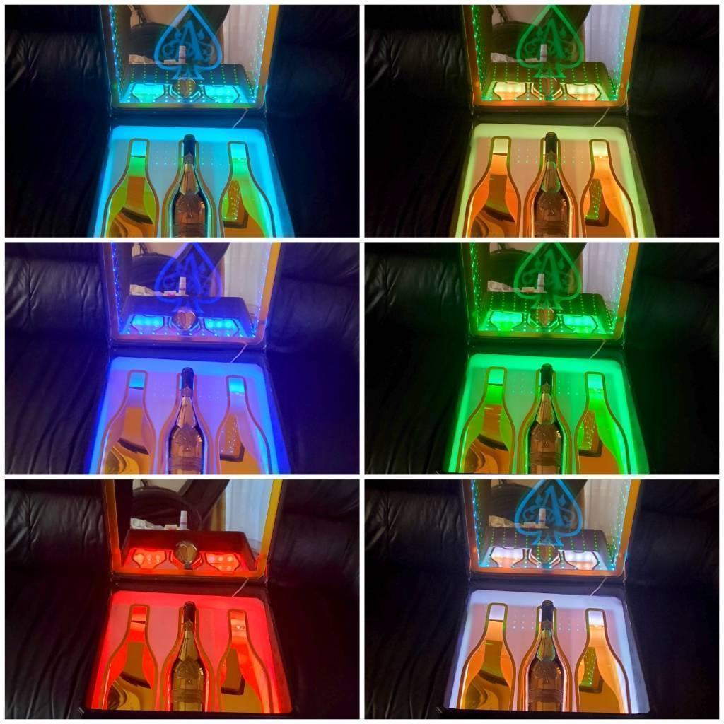 アルマンド ディスプレイ LED アタッシュ ケース シャンパン ライト