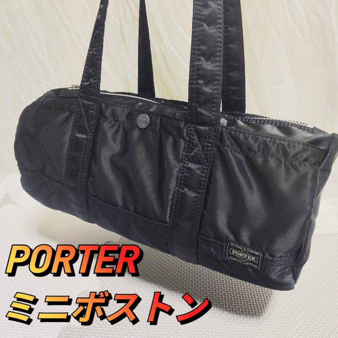極美品 ポーター タンカー ミニ　ボストン ドラムバッグ PORTER 吉田カバン タンカー ドラムバッグ ミニボストン ロゴ カーキ 緑（2023