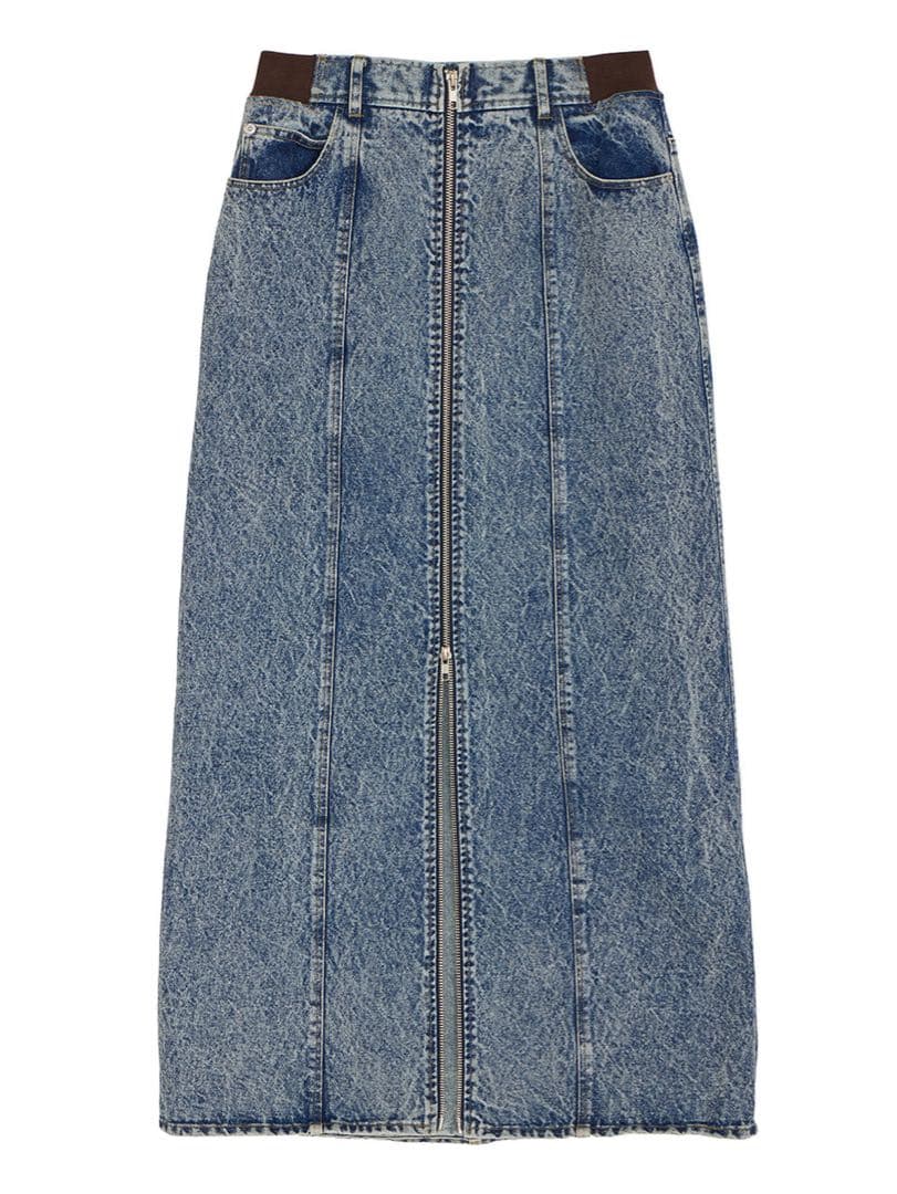 AMERI RIB MIX DENIM BUSTIER AND SKIRT - メルカリ