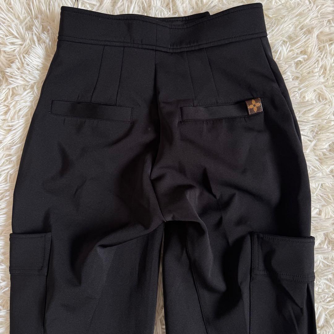 極美品 ルイヴィトン カーゴパンツ モノグラム ブラック Sサイズ