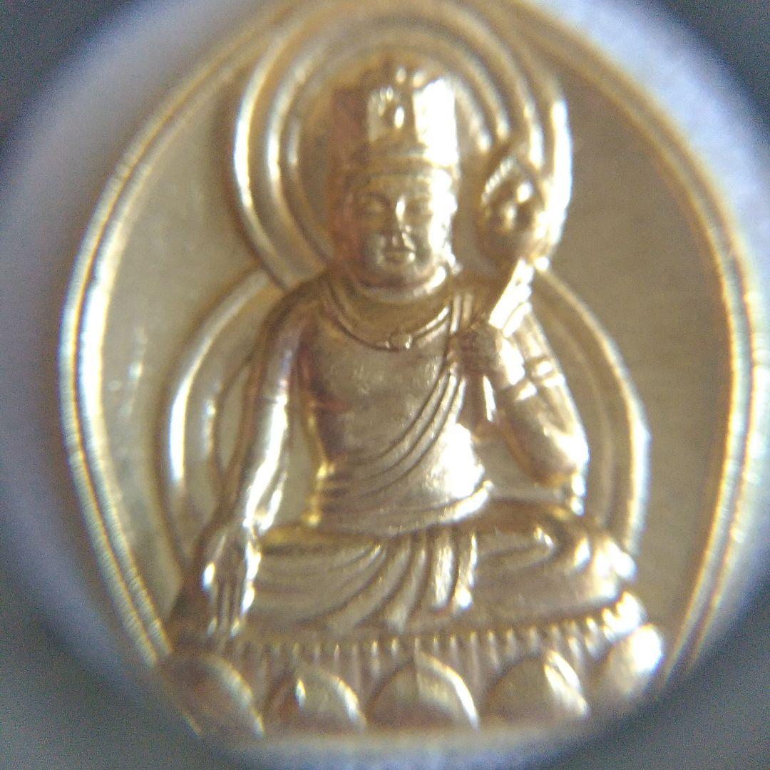 K18。K24。虚空蔵菩薩。18金。純金。ペンダント。仏像。仏教。中古。5.3g