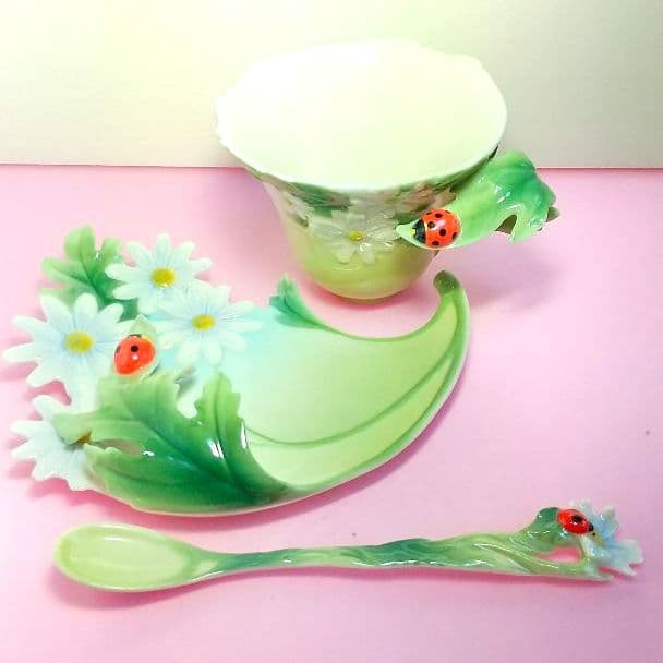 FRANZCollection フランツコレクションカップ&ソーサースプーン付き フランツコレクション 孔雀 カップ＆ソーサー スプーン セット - メルカリ