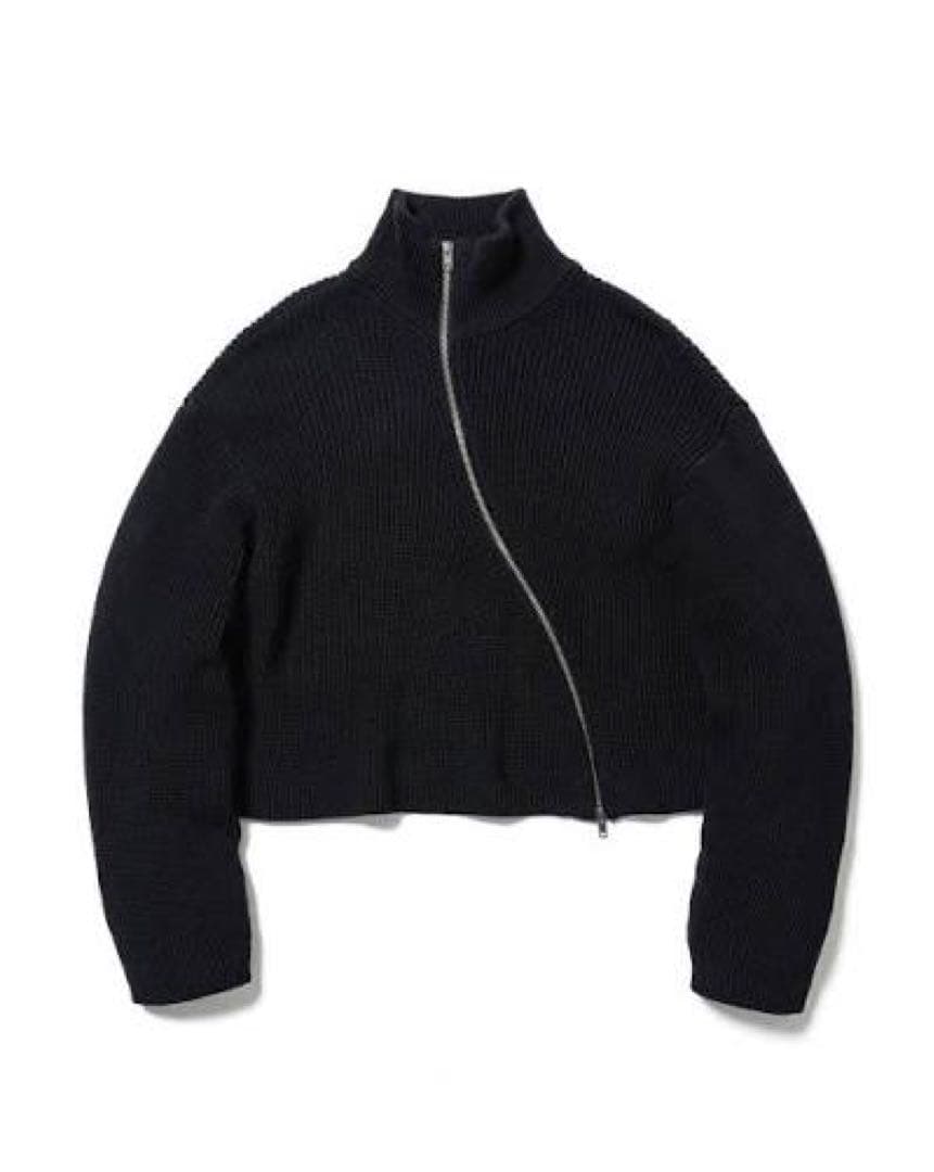 goat essence ドライバーズニット　ダブルシップ　変形ニット　黒 DRIVERS KNIT – GOAT ESSENCE