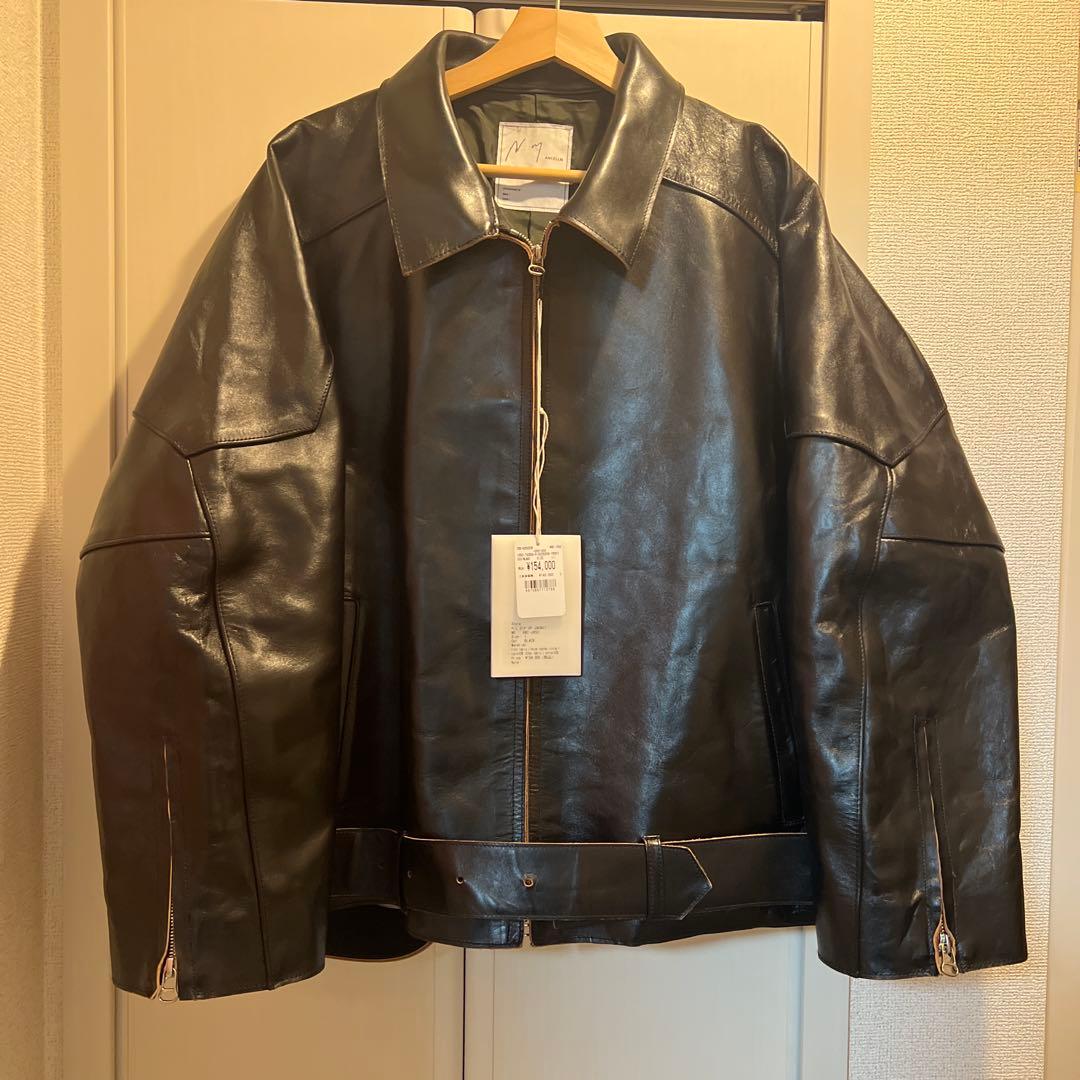 希少サイズ1 Ancellm H.L ZIP UP JACKETレザージャケット - メルカリ