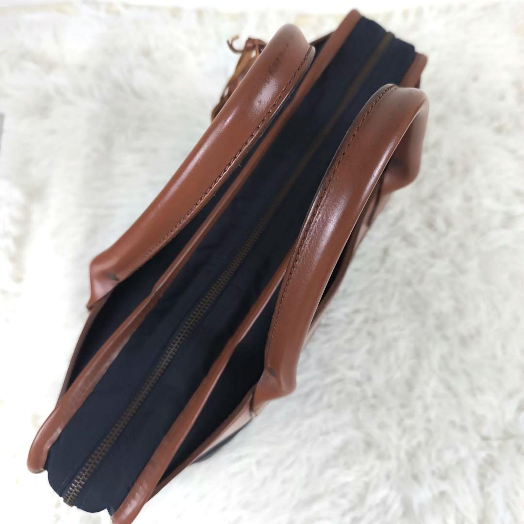 ✨極美品✨ フェリージ ブリーフケース ナイロン レザー B4可 紺茶