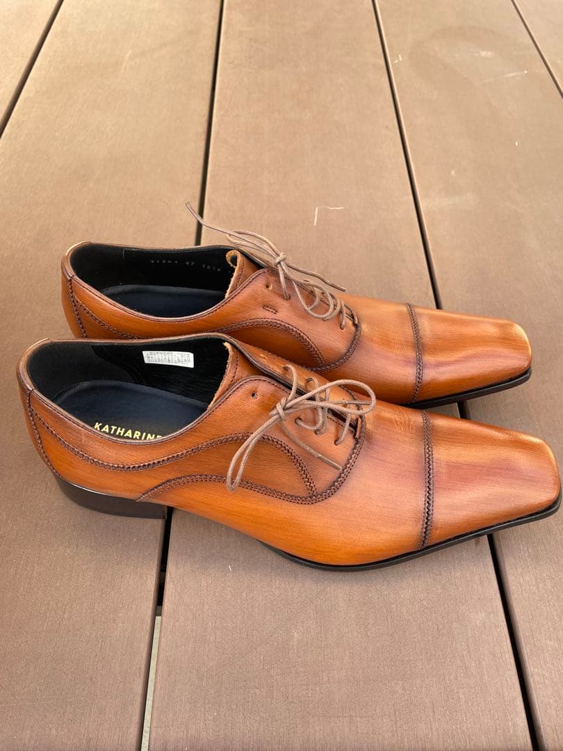 KATHARINE HAMNETT LONDONブラウン ２７㌢ KATHARINE HAMNETT（キャサリンハムネット） 長財布 メンズ レディース