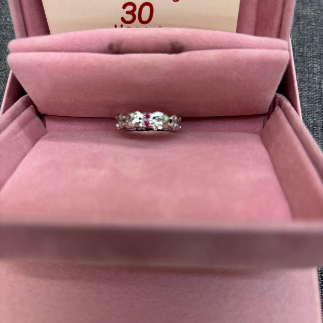 ハローキティ 30周年 ダイヤモンド ルビー リング - メルカリ