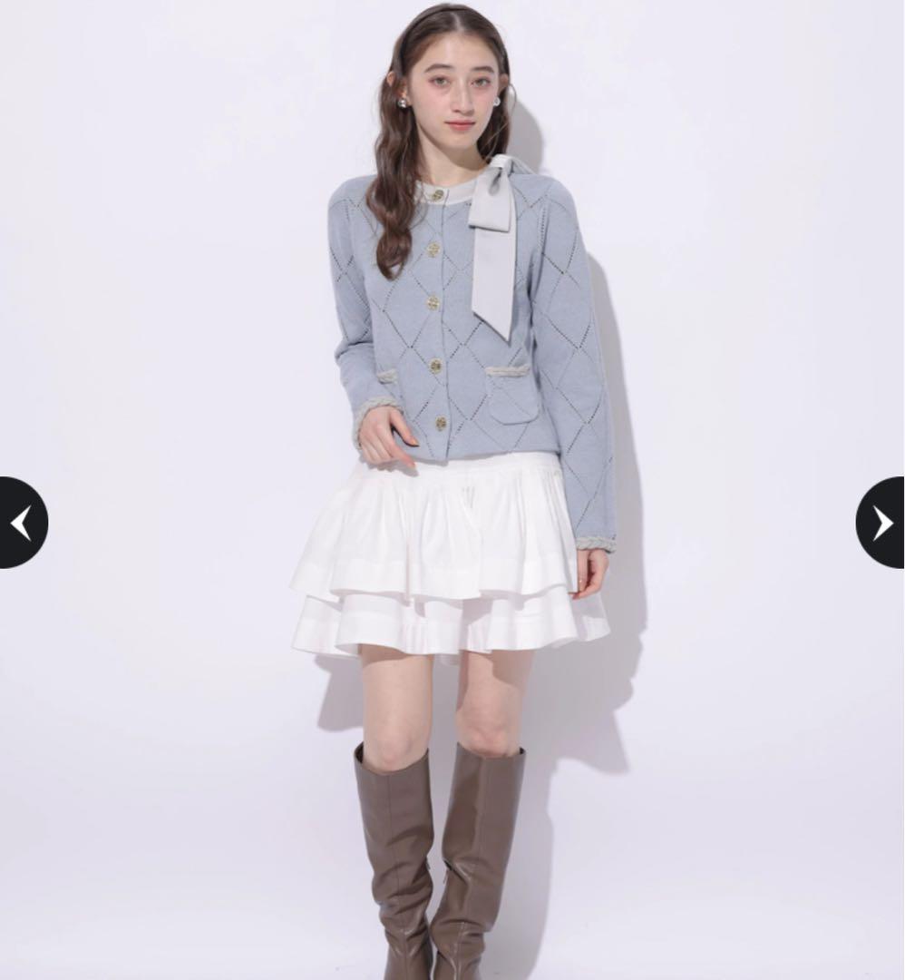 Rirandture Ribbon Knit Jacket - メルカリ