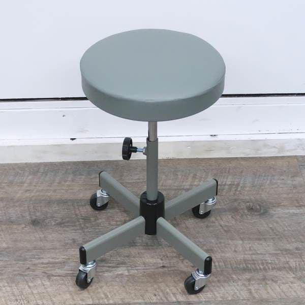 【未使用】作業 イス スツール 椅子 回転 丸椅子 病院 介護 レトロ 送料無料】 病院 診察室 回転いす 丸イス スツール チェア キャスター