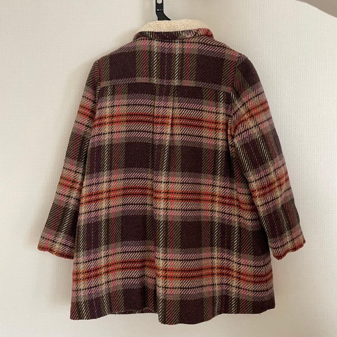 BONTON チェック柄コート 8y キッズ服(100cm~)