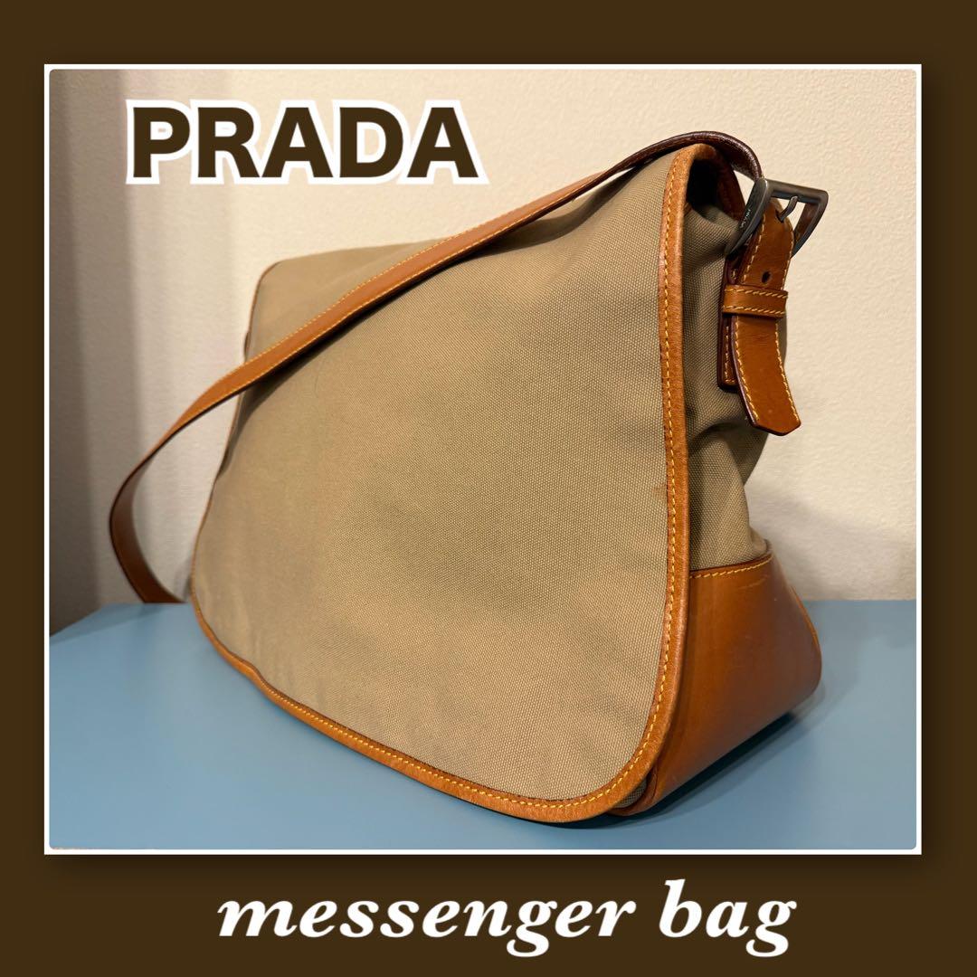 プラダ メッセンジャーバッグ ベージュ 楽天市場】プラダ PRADA ショルダーバッグ バッグ レザー ベージュ系