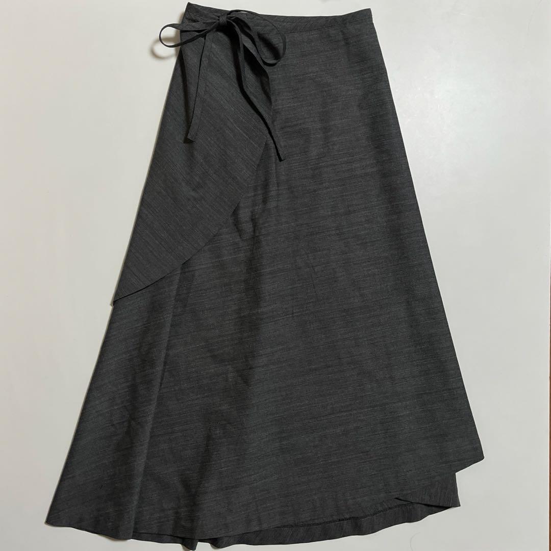 tricot COMME des GARÇONS 巻きスカート グレー 90s - メルカリ