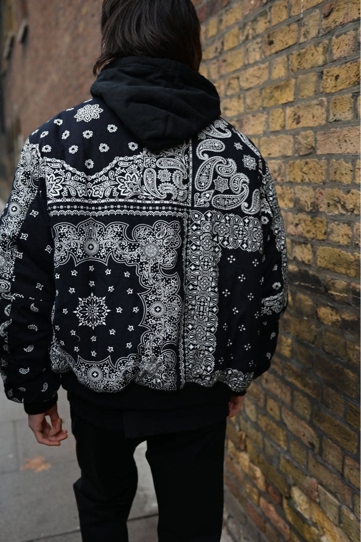 MIYAGI HIDETAKA バンダナ MA-1リバーシブルボンバージャケット