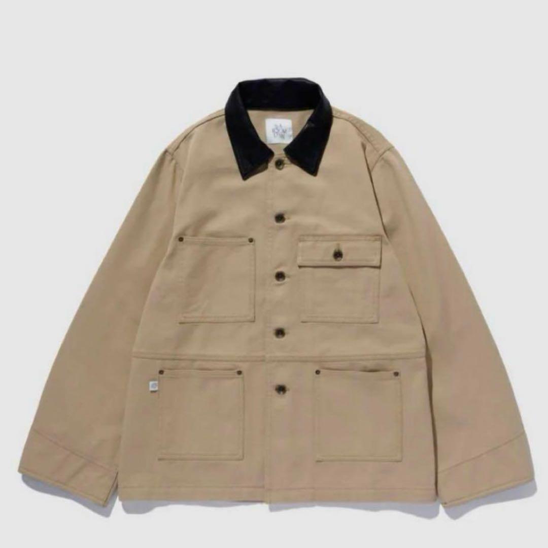 searoomlynn ECO Leather collarカバーオール ECO Leather collarカバーオール