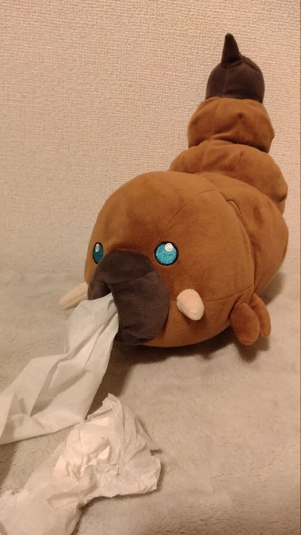 モスラ幼虫 ティッシュケース ぬいぐるみ - メルカリ