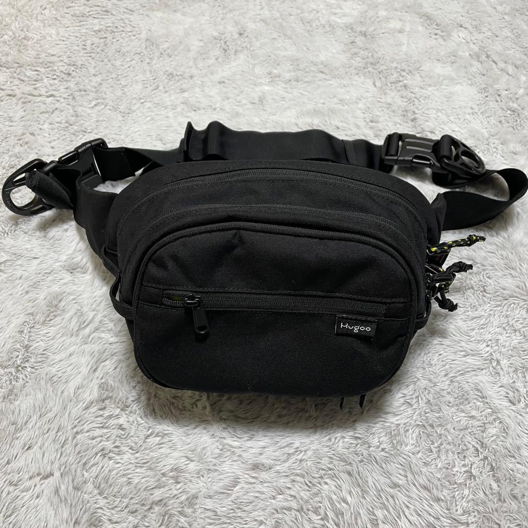 Hugoo ヒップシート　ウエストポーチ　ナイロン　コーデュラ　出産祝い ヒップシート（ブラック）Hugoo®︎（ハグー）公式｜世界中のデザイン賞