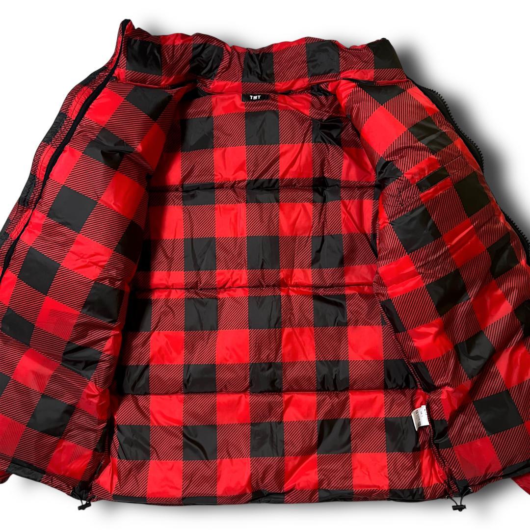 M 定8.8万 TMT ティーエムティー ダウンジャケット ブルゾン チェック