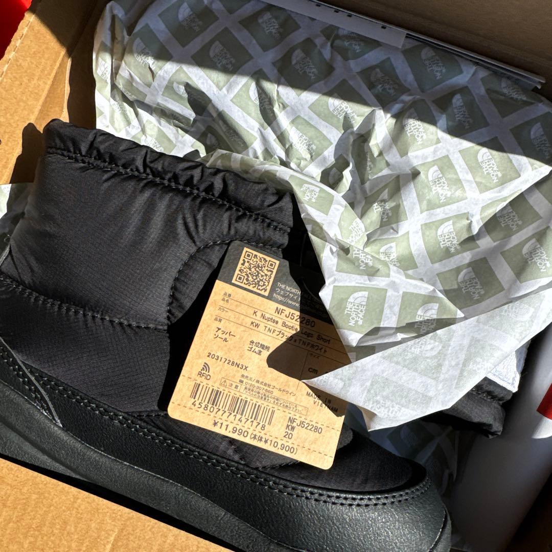 新品THE NORTH FACE 20.0cm ブラック