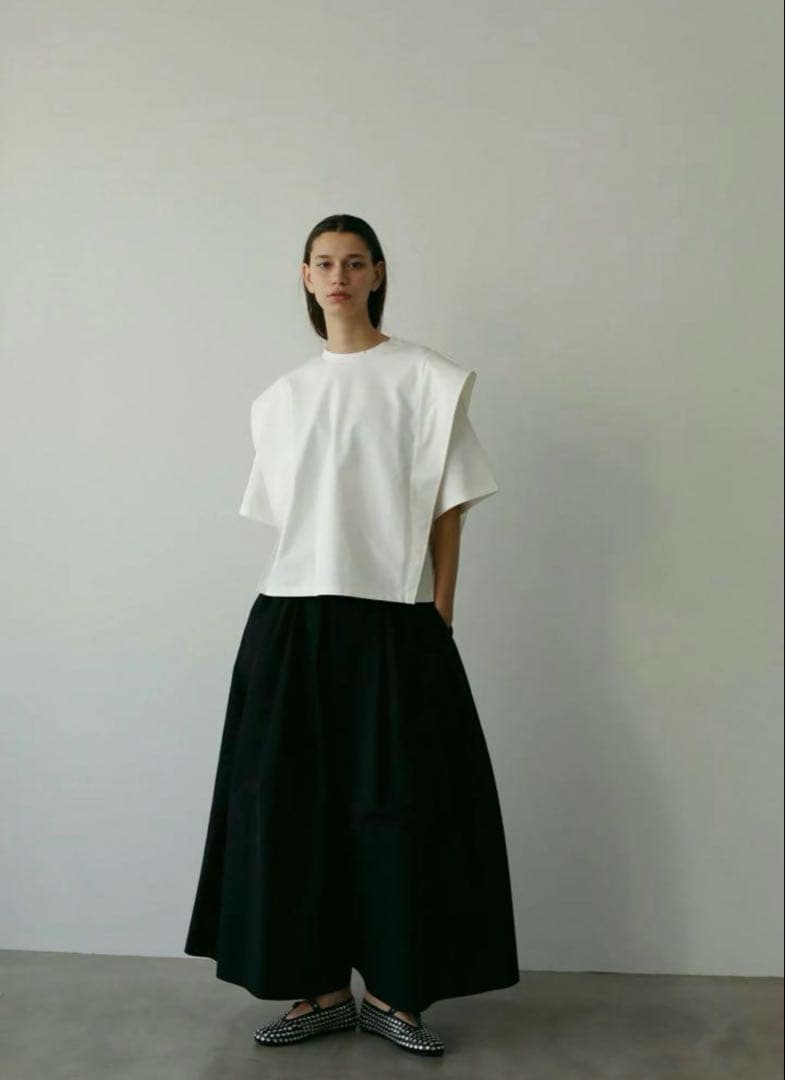 LOHEN ローヘンハイカウントグログランスカートパンツ黒 lohen ハイカウントグログランスカートパンツ ローヘン - メルカリ