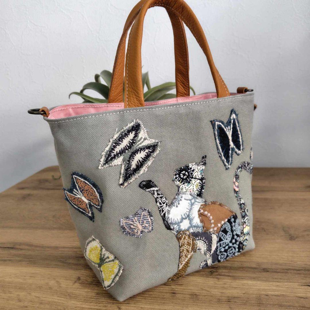 333W 様　/猫とちょうちょカケラパッチ/しきりトートSサイズ/本革キャメ oiminitoto-pc-1-600.jpg