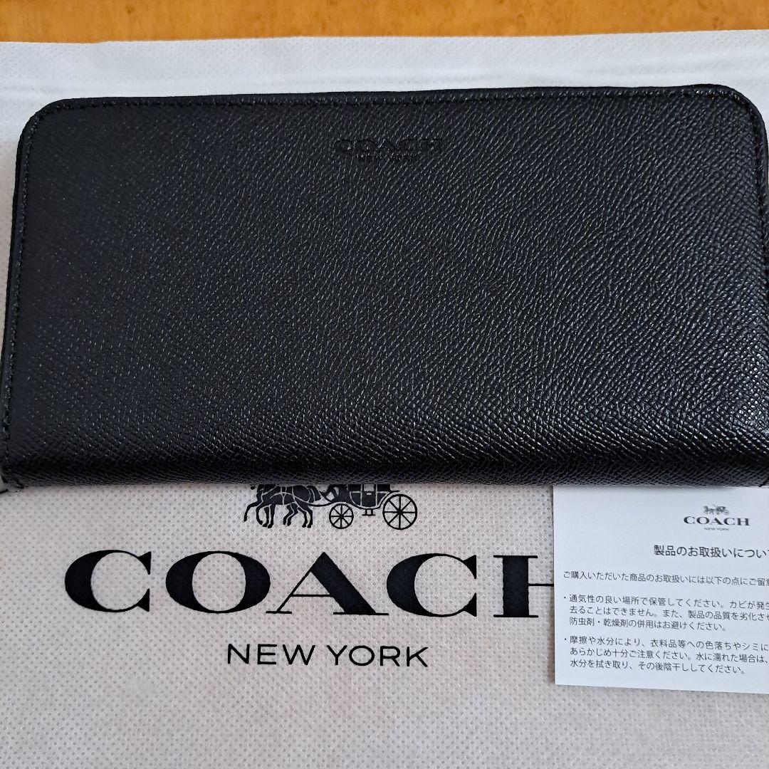 【新品】コーチ　COACH 　長財布　メンズ　ラウンド　ファスナー COACH（コーチ） 長財布 ロングウォレット メンズ ラウンドファスナー