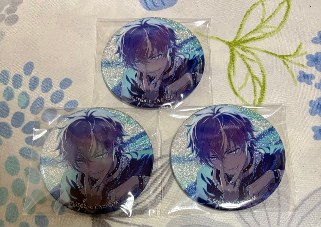 プロセカ グリッター缶バッジ3点 東雲彰人 フューエル 48A 特訓後