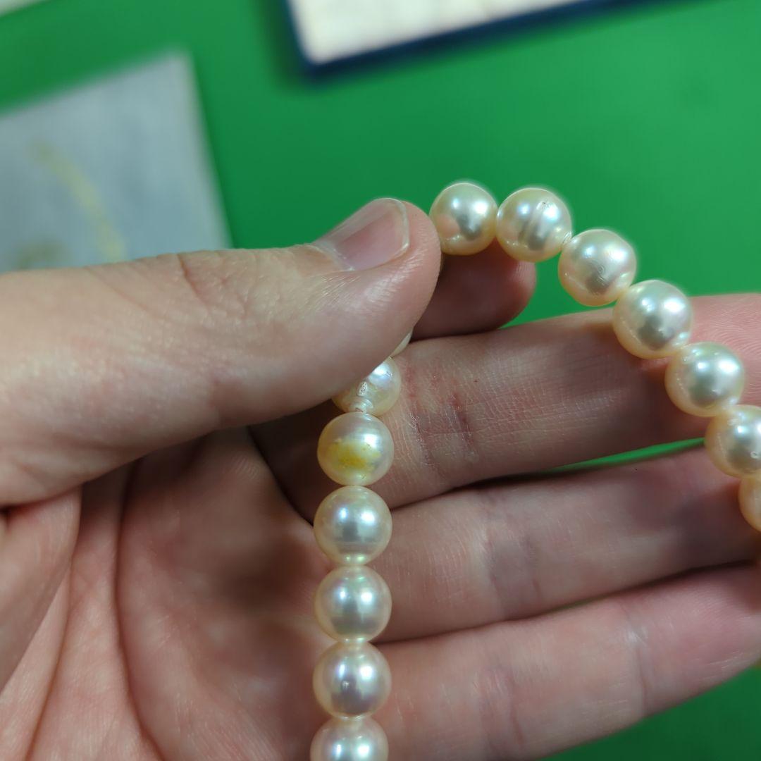 タサキ 田崎真珠 アコヤ パール ネックレス シルバー かなり傷汚れあり